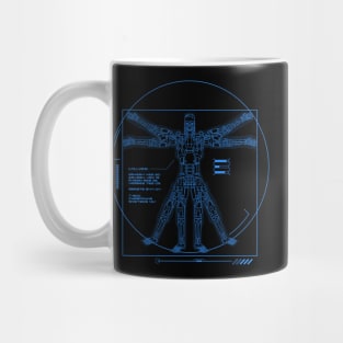 Vitruvian T-800 (Electric Blue) Mug